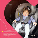Cadeirinha Snugfix 0-36 Kgs Isofix com Rotação Preta Litet - BB453