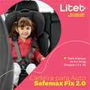 Cadeirinha Safemax Fix 2.0 Isofix 9-36 Kg Preta Litet - BB459