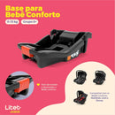 Base Para Bebê Conforto 0-13Kg Preta Litet - BB534