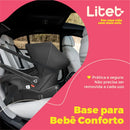 Base Para Bebê Conforto 0-13Kg Preta Litet - BB534