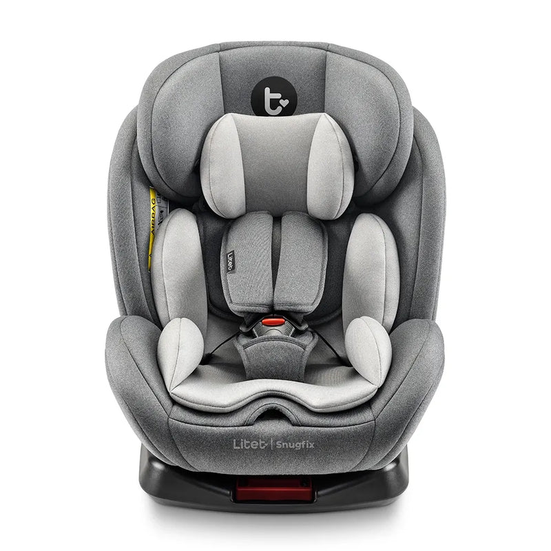 Cadeira Para Auto 0-36 Kgs Isofix Com Rotação Snugfix Preta e Cinza Litet - BB455