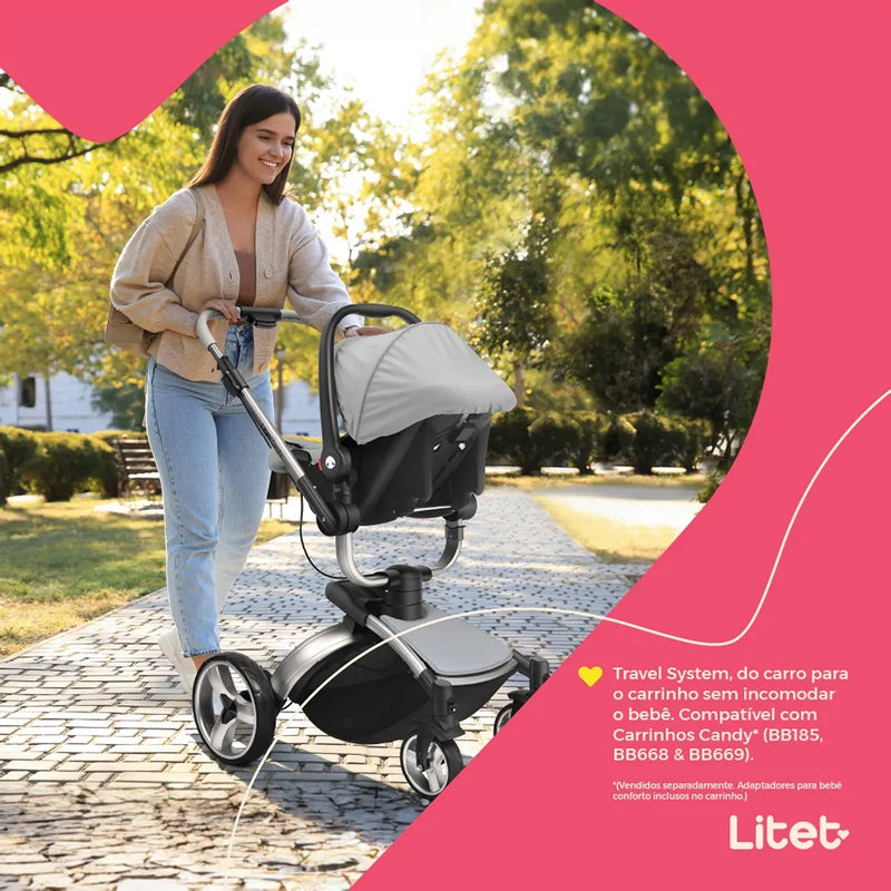 Bebê Conforto Candy 0-13kgs Caramelo Litet - BB199